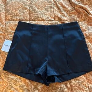 Forever 21 Black Satin Shorts